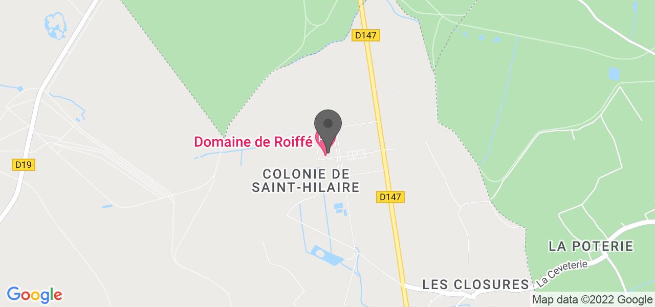 Plan d'accès — Domaine de Roiffé