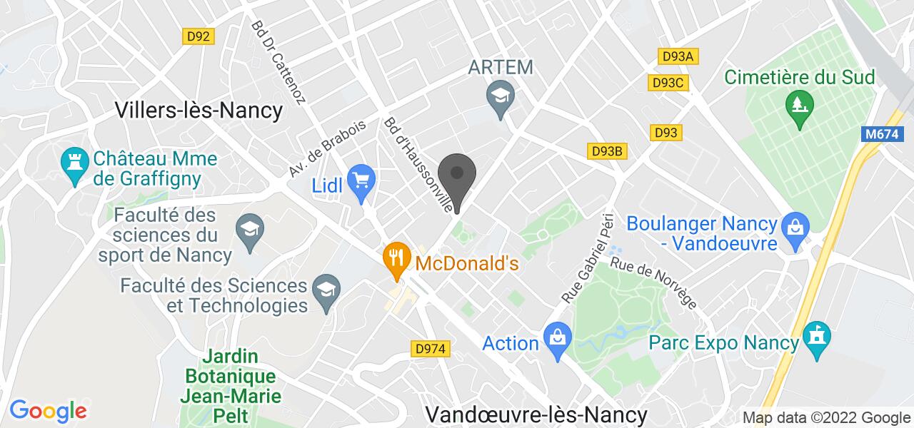 Plan d'accès — Domino's Pizza Nancy - Haussonville