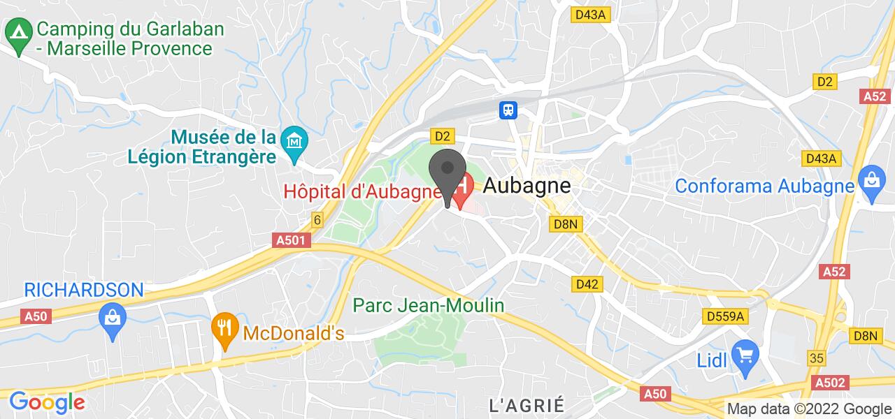Plan d'accès — La Cave à Pizza Aubagne