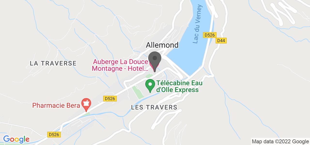Plan d'accès — La Douce Montagne