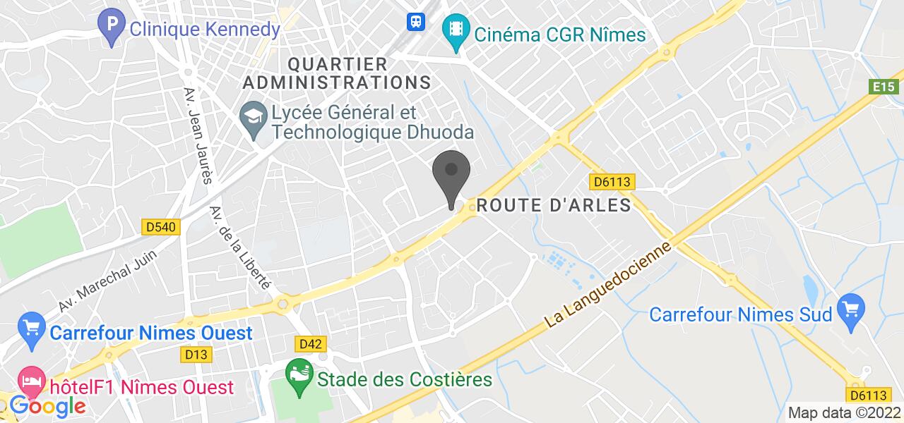 Plan d'accès — Restaurant Tablapizza Nîmes