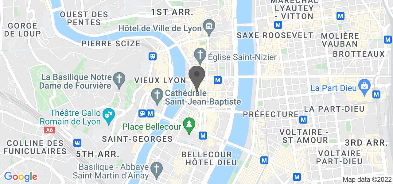 Plan d'accès — Le Bistrot de Lyon