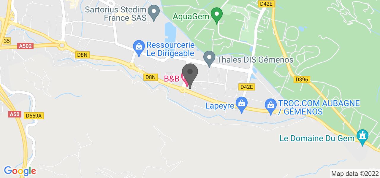 Plan d'accès — Buffalo Grill Marseille Aubagne Gemenos