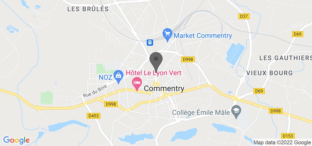 Plan d'accès — La Raf' Friterie