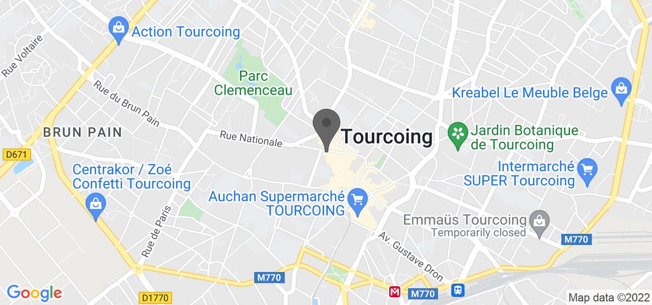 Plan d'accès — GUR Kebab - Tourcoing