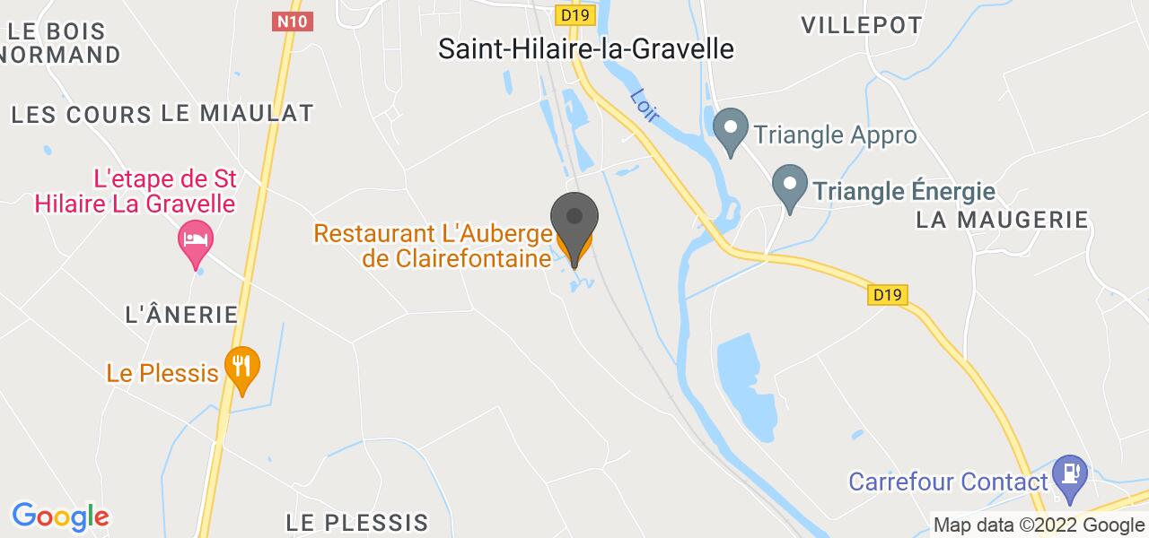 Routekaart — L'Auberge de Clairefontaine