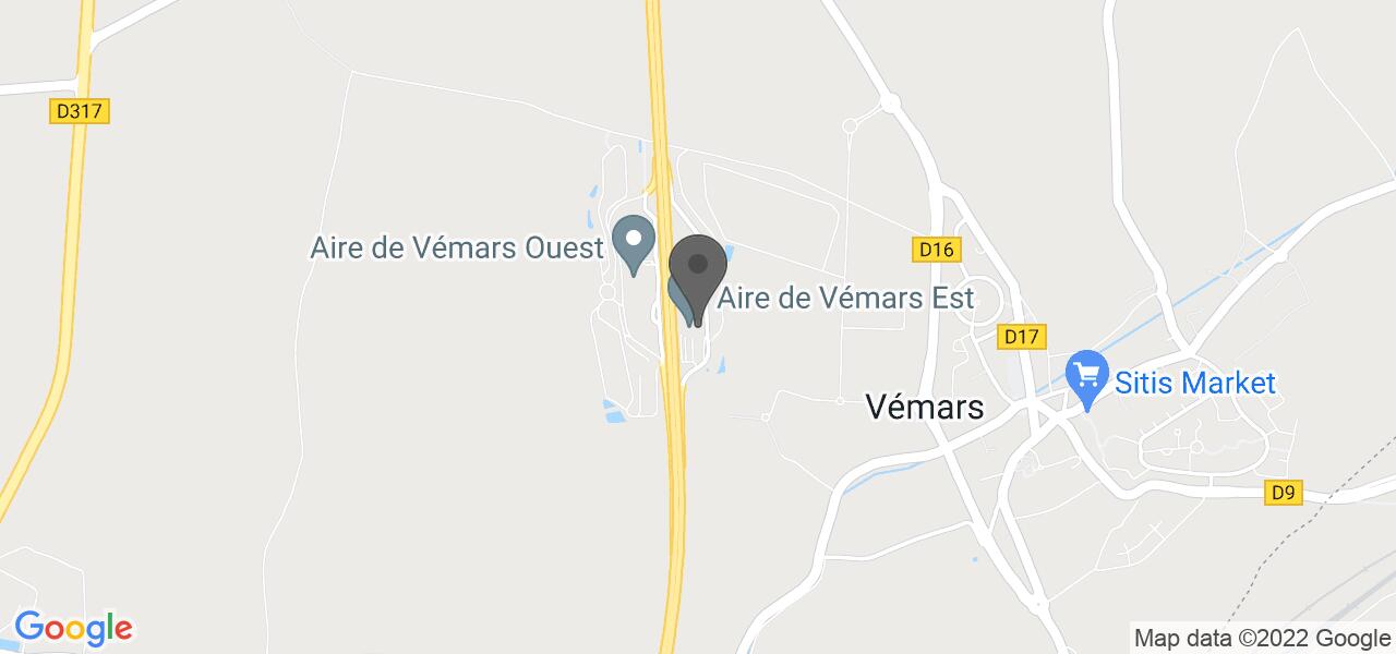 Plan d'accès — Aire de Vemars est - LEO Resto & LEO Bistro
