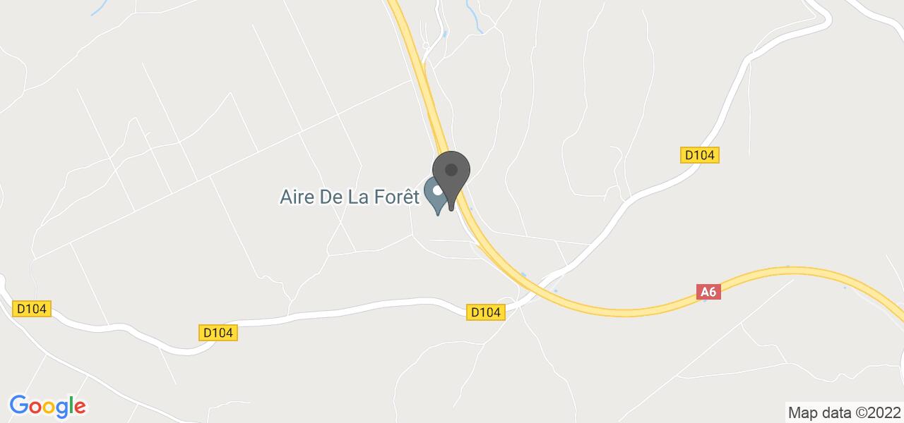 Plan d'accès — Aire de la Forêt Bligny - Phileas