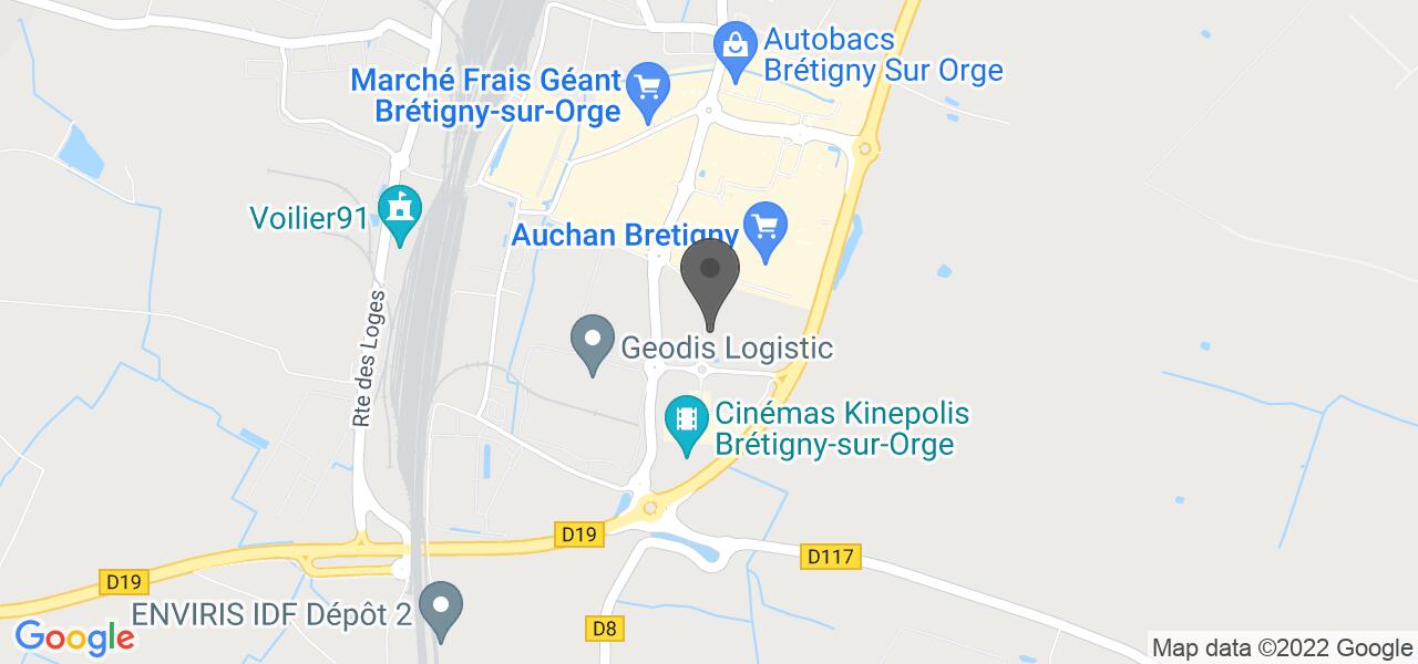 Plan d'accès — Holly's Diner Brétigny