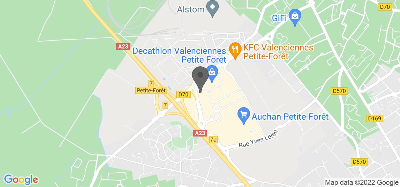Plan d'accès — Grill Courtepaille Valenciennes