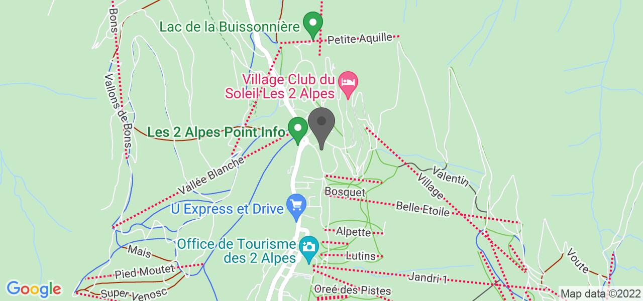 Plan d'accès — L'eli's les 2 alpes 
