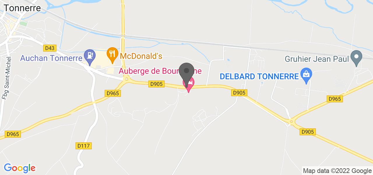 Plan d'accès — Auberge de bourgogne 