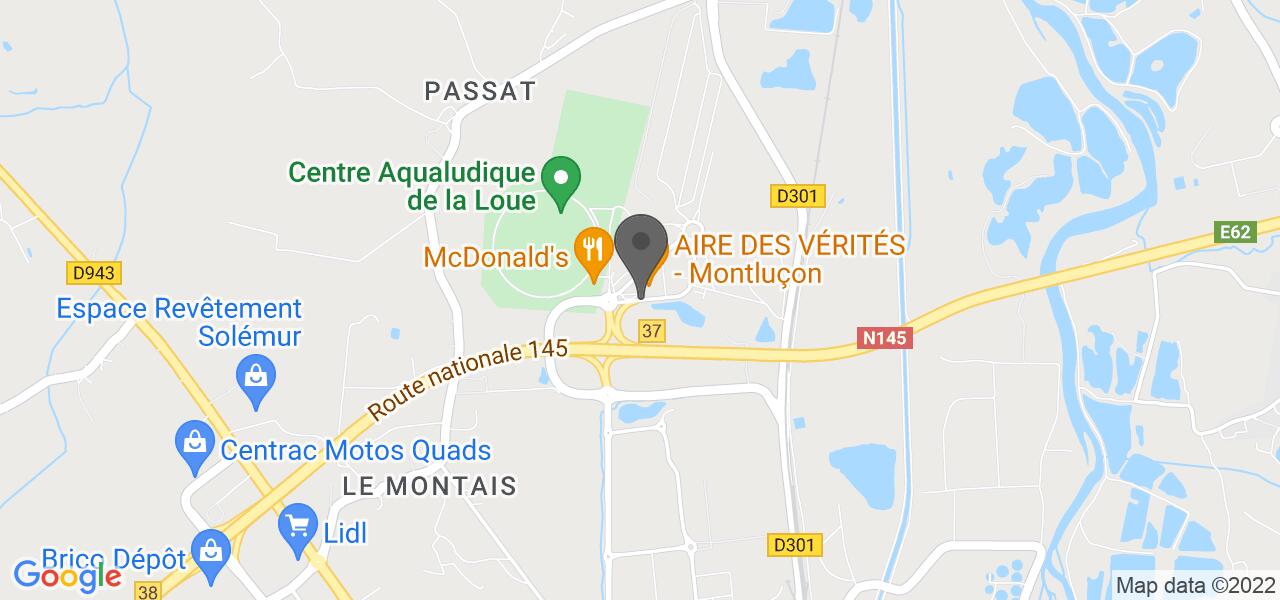 Plan d'accès — Aire des Vérités