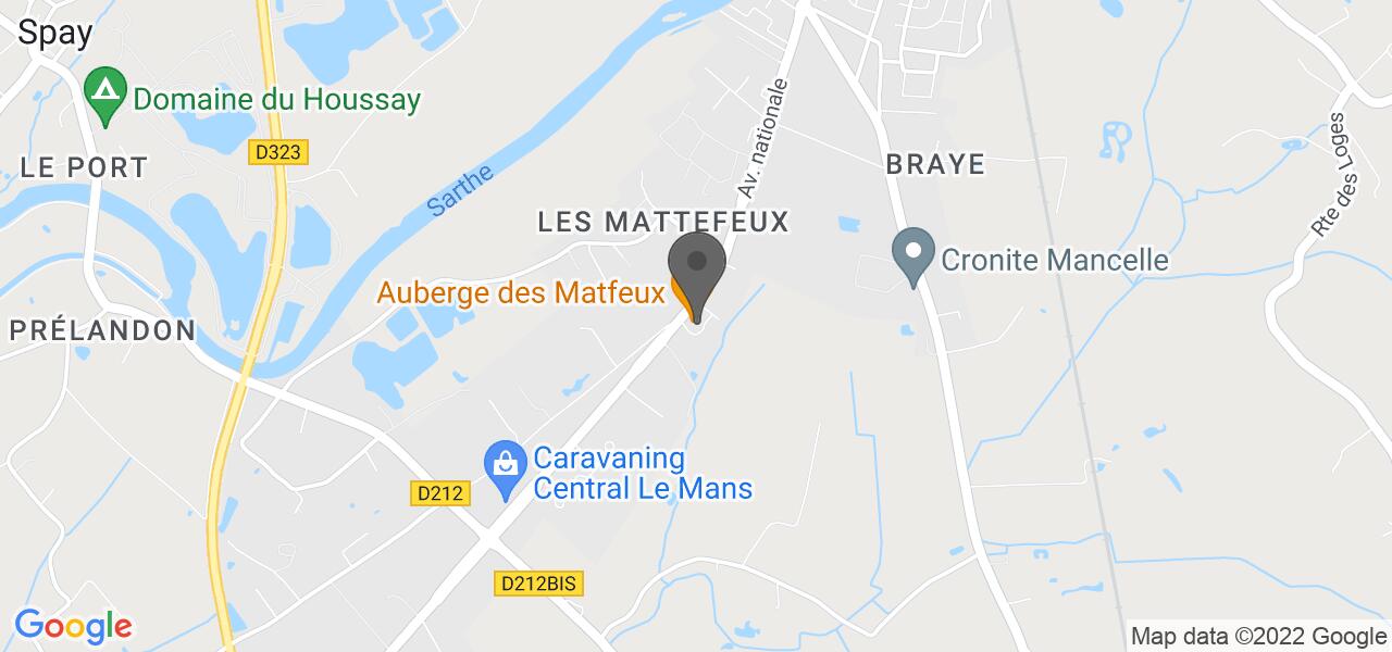 Anfahrtsplan — Auberge des Matfeux