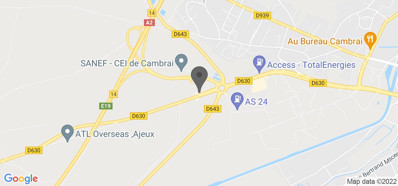Plan d'accès — Le Restaurant (Hôtel ibis Cambrai)