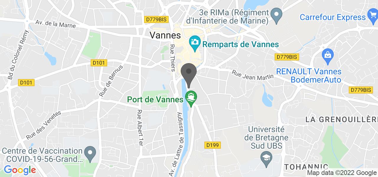 Plan d'accès — Le Vent d'Est