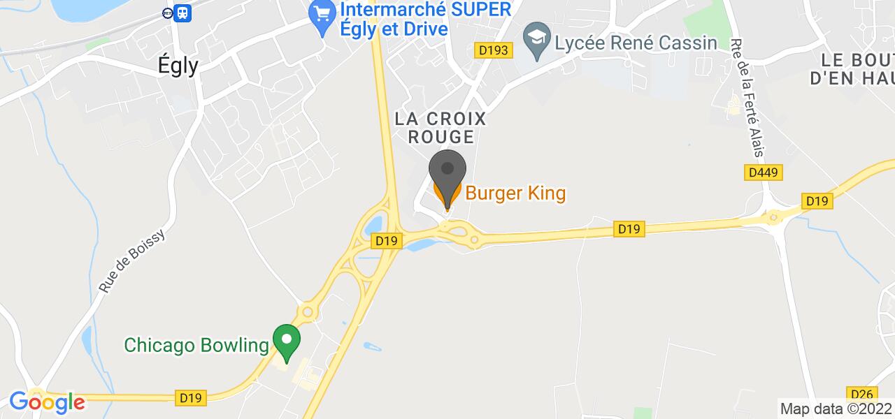Plan d'accès — Burger King Avrainville