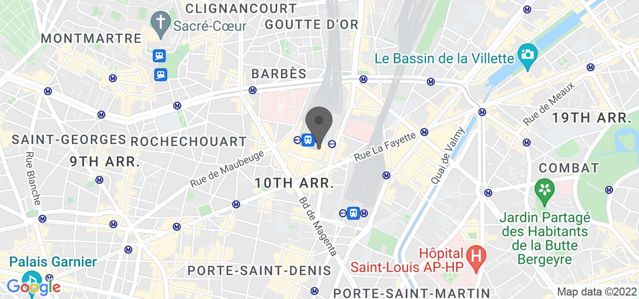 Plan d'accès — L'Étoile du Nord par Thierry Marx