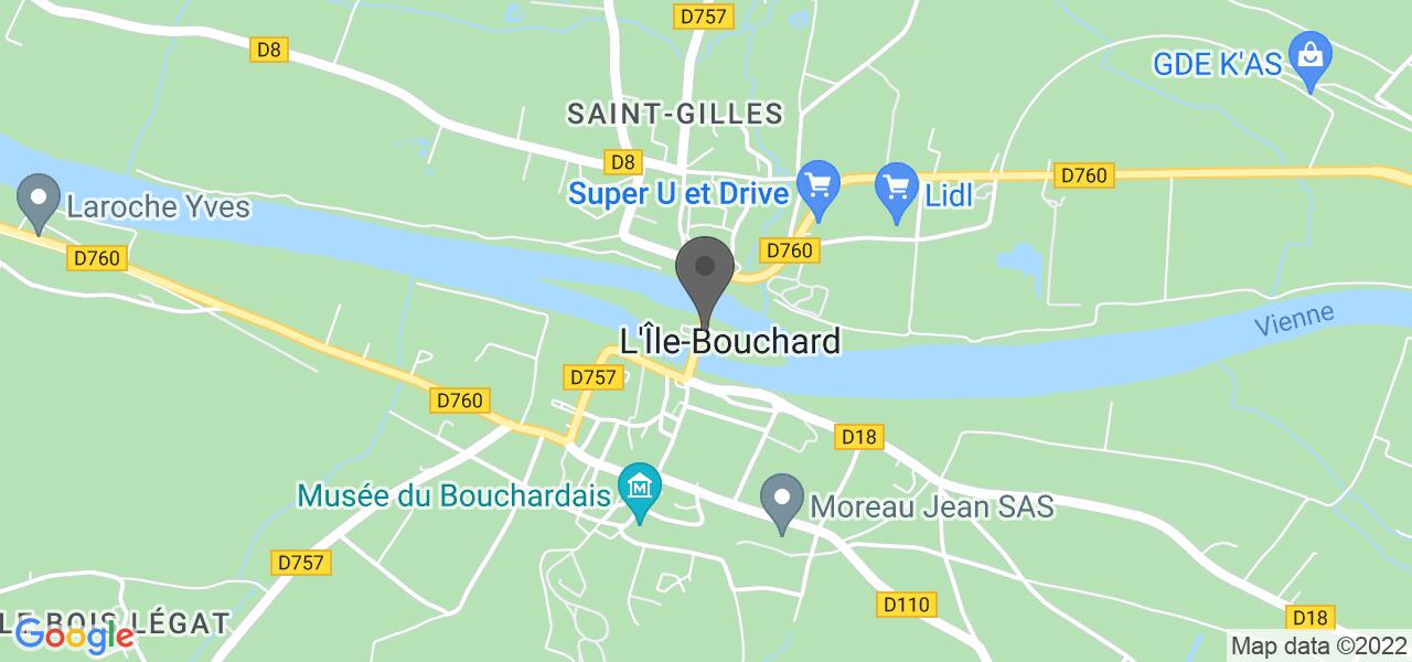 Mapa de acesso — Auberge de l'Ile