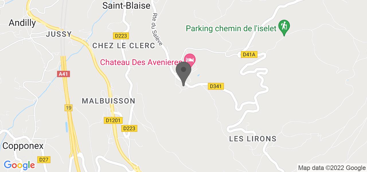 Схема проезда — Le "M" des Avenières (Château des Avenières)