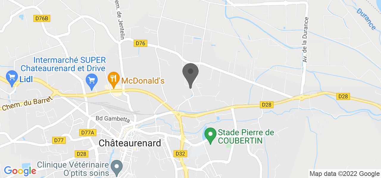 Plan d'accès — Mas de l'Echanson