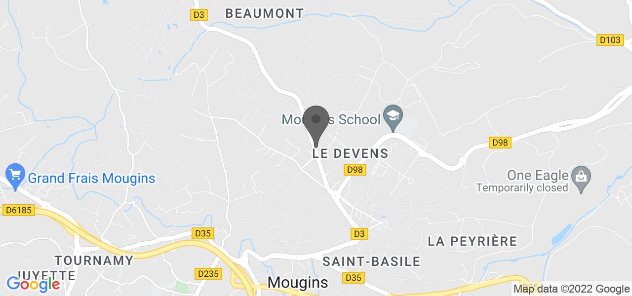 Anfahrtsplan — La Lune de Mougins - Hôtel & Spa
