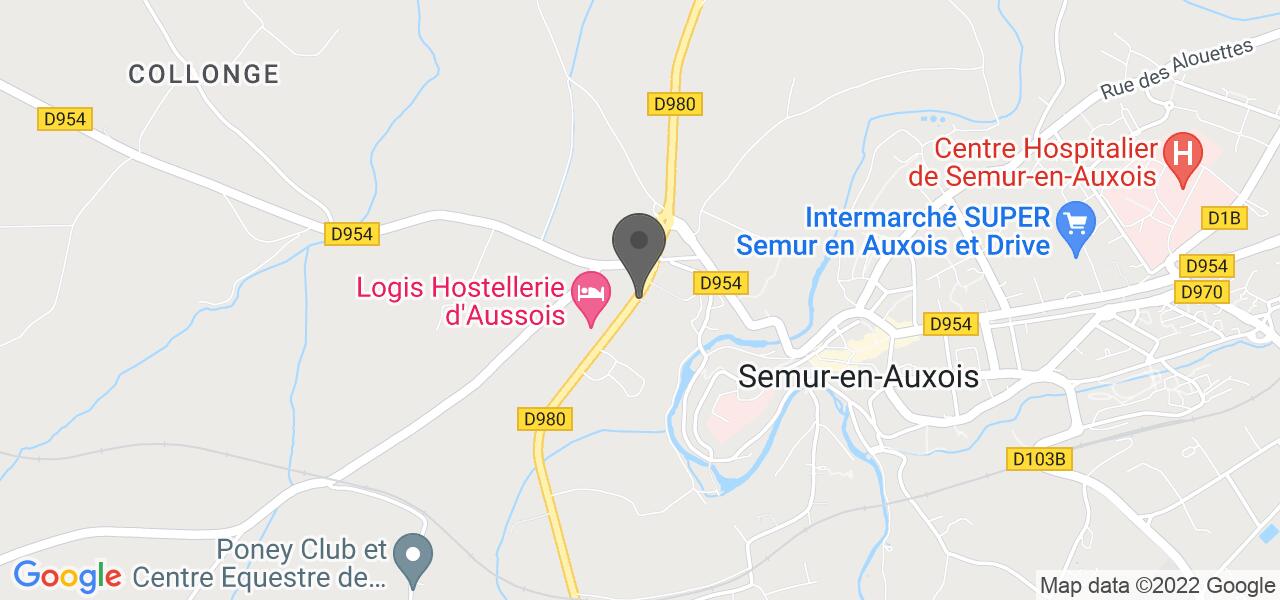 แผนที่การเดินทาง — La table de l'hostellerie