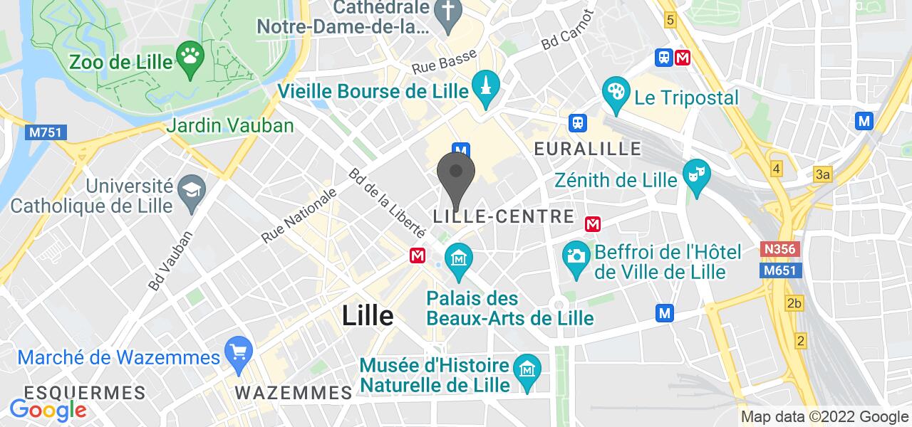 Plan d'accès — Canard Street - Béthune