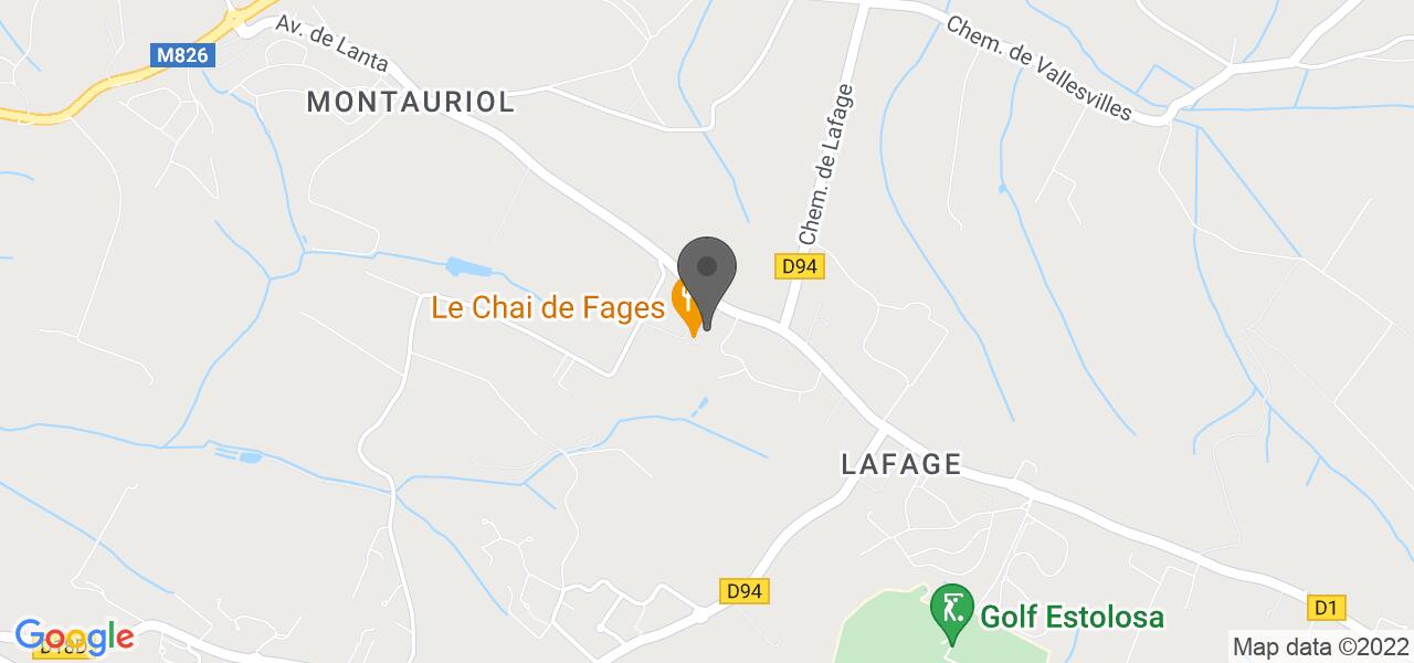 Plan d'accès — Le Chai de Fages