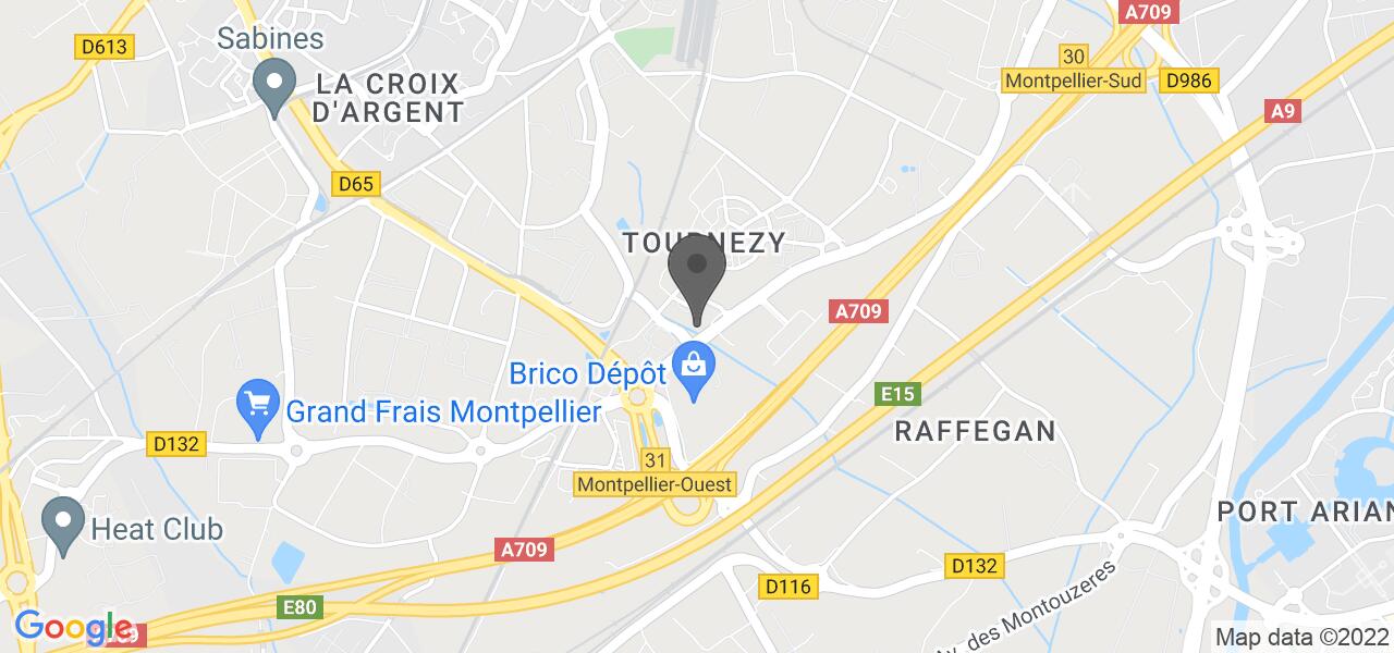 Plan d'accès — BUFFALO GRILL MONTPELLIER (Tournezy)
