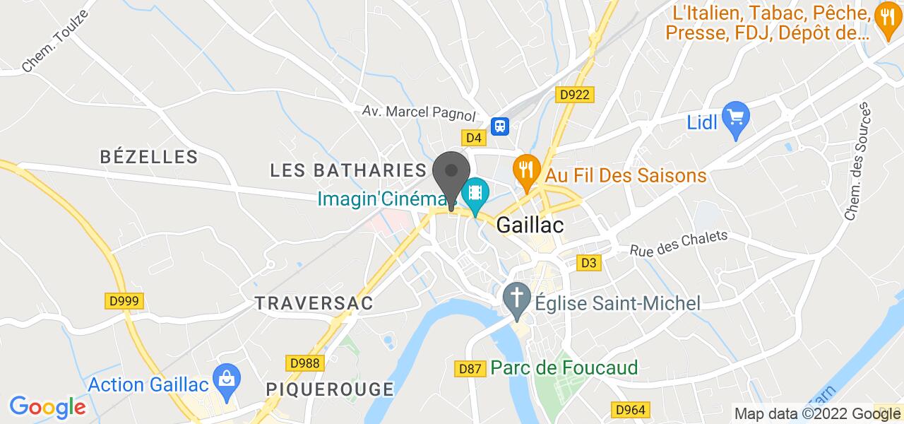 Plan d'accès — Boulangerie Gaillac