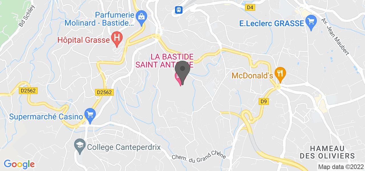 Anfahrtsplan — LA BASTIDE SAINT-ANTOINE