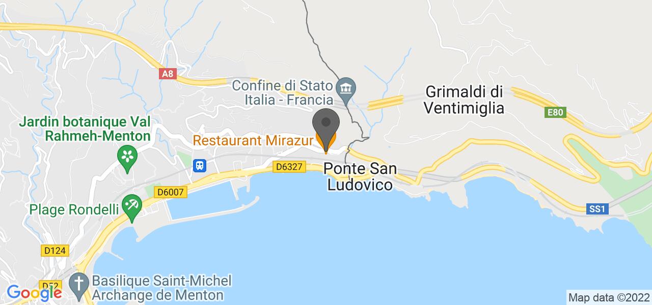 Plan d'accès — Mirazur