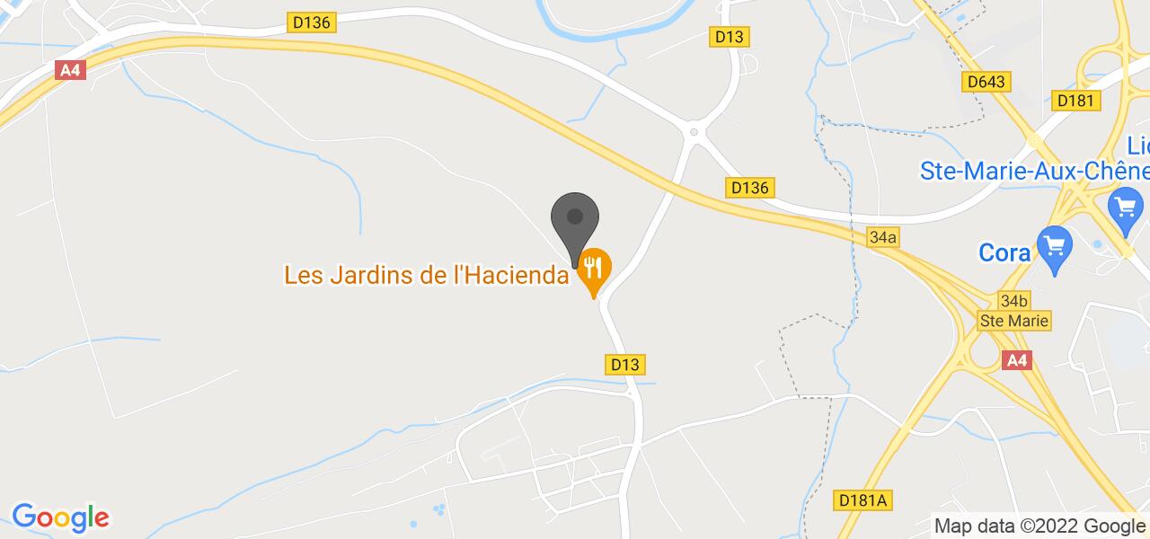Plan d'accès — Les jardins de l’hacienda