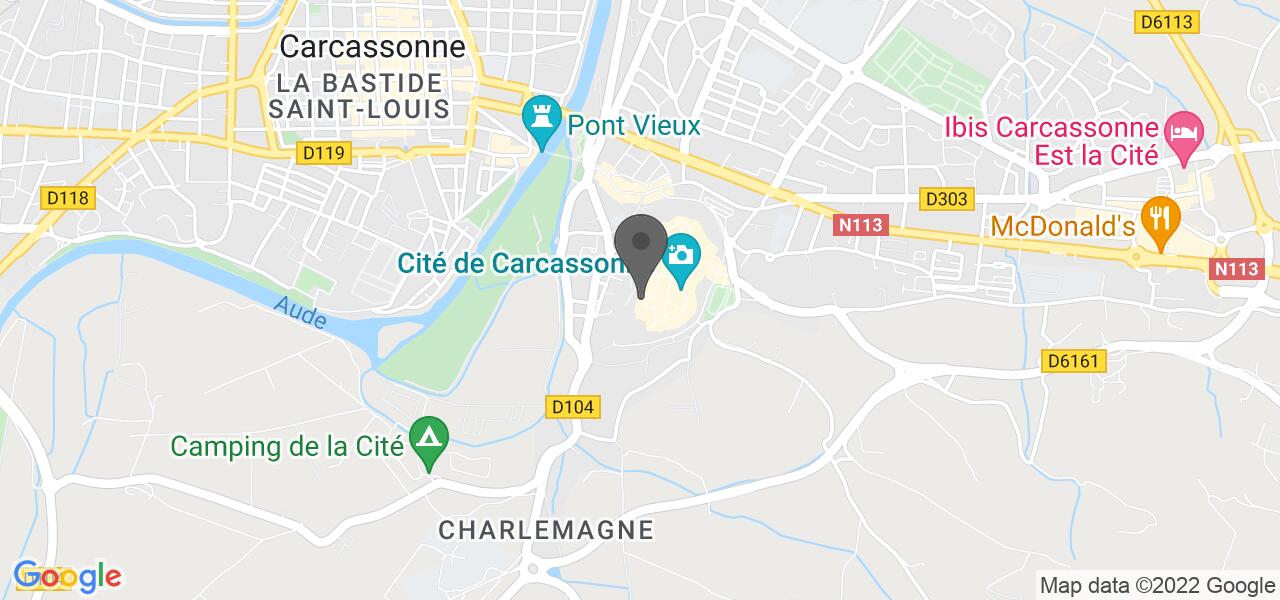 Plan d'accès — Hotel de la Cité Carcassonne