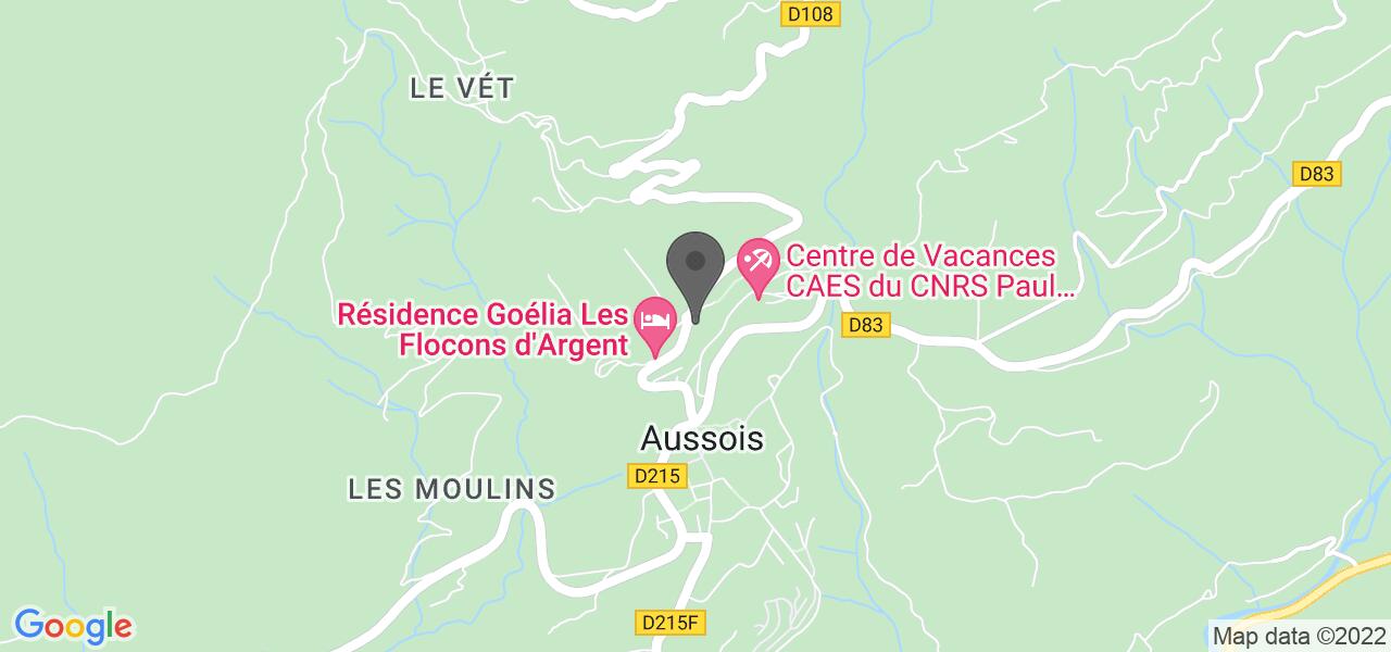 Mappa di accesso — Le Chalet de L'Armoise