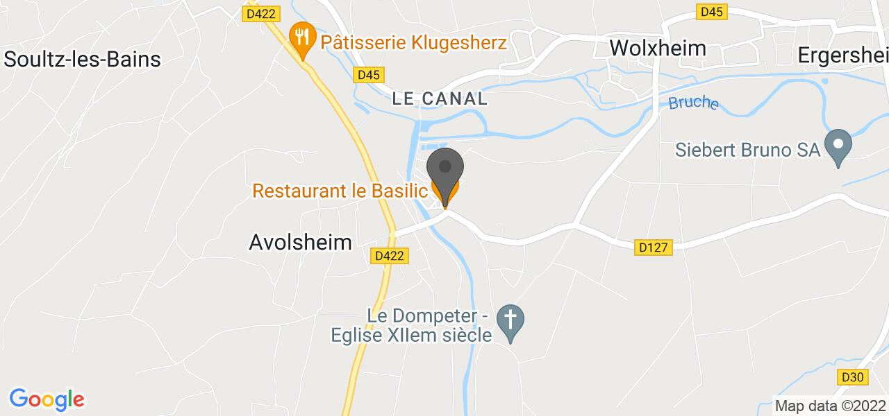 Plan d'accès — Le Basilic