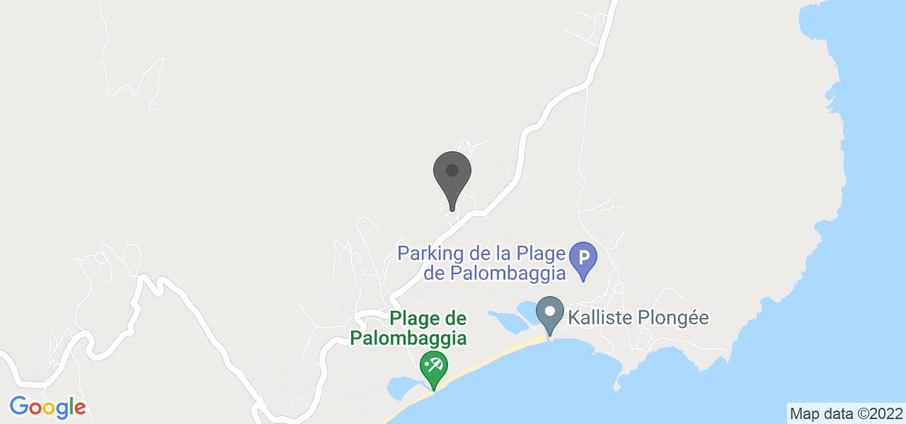 Plan d'accès — Les bergeries de palombaggia 