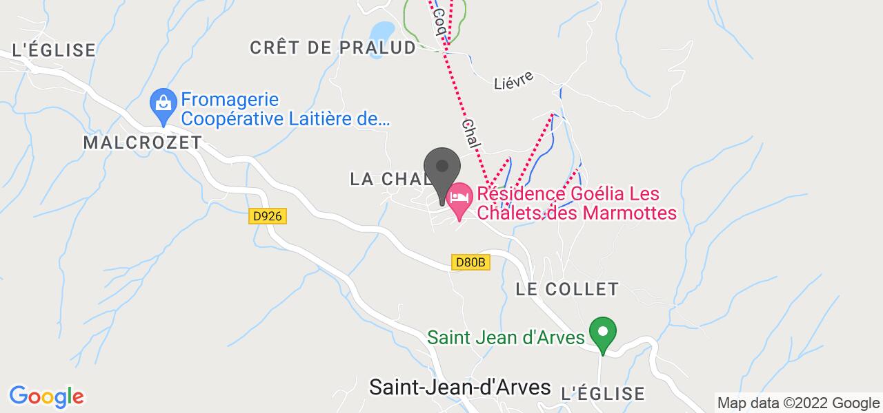 Mapa de acesso — Le Chalet