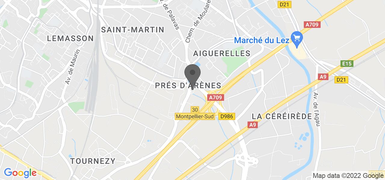 Plan d'accès — Quick Montpellier