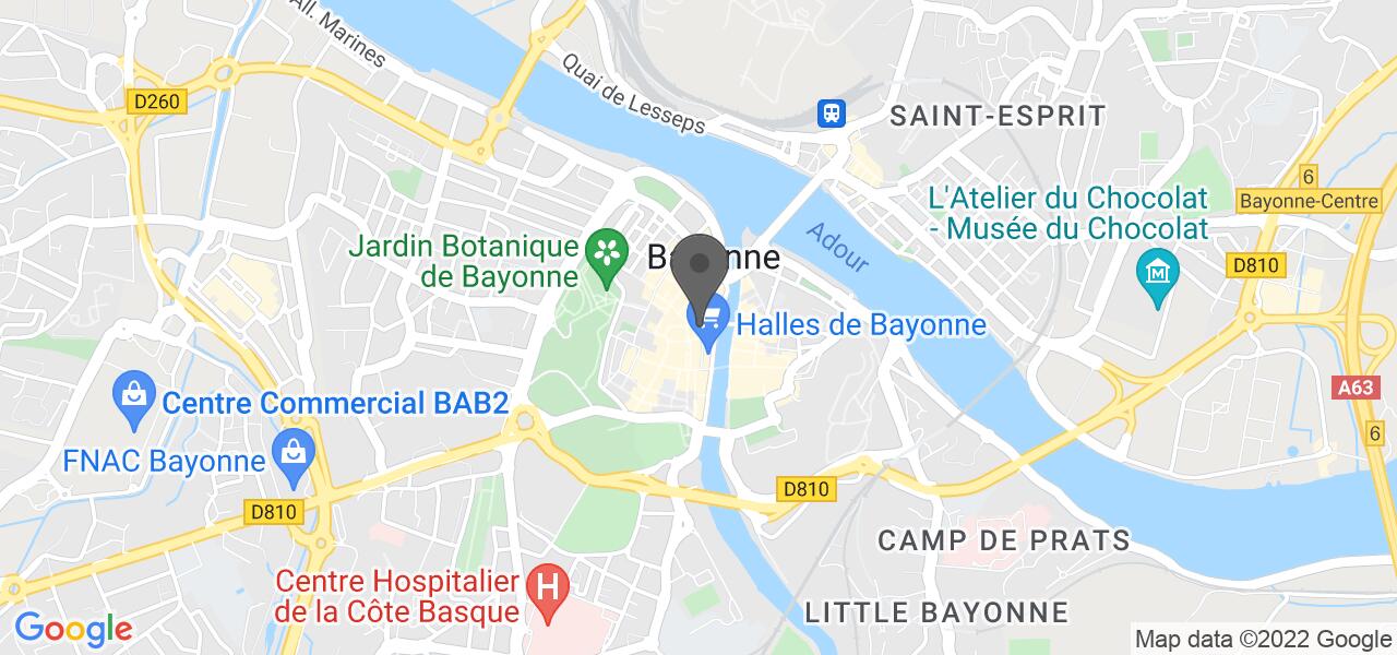 Anfahrtsplan — Bayonne Café