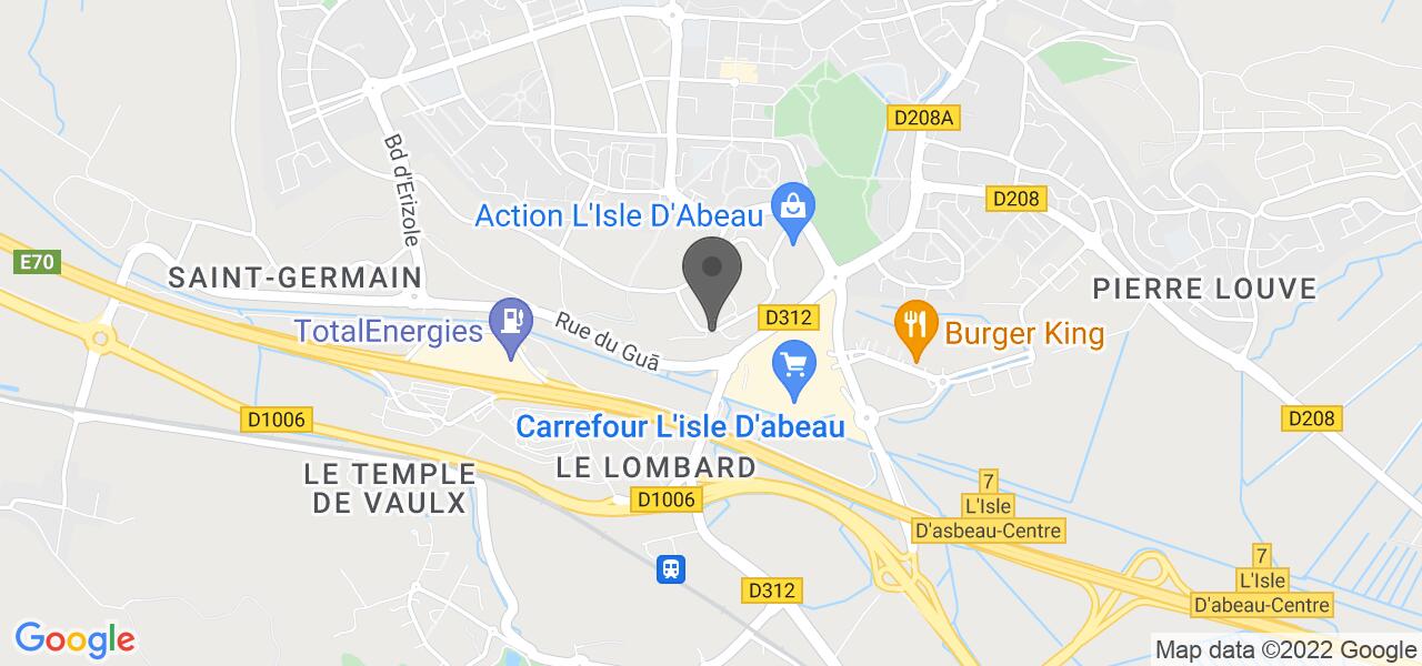 Plan d'accès — Campanile l'Isle d'Abeau - Bourgoin