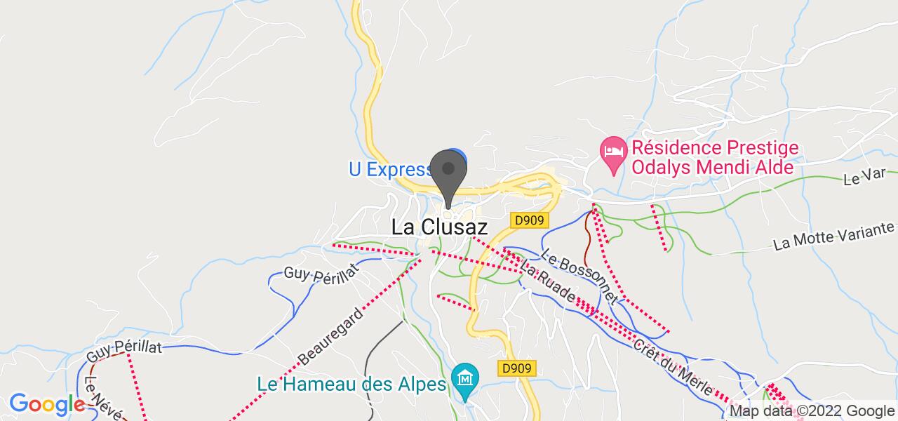 Mappa di accesso — La Cascade