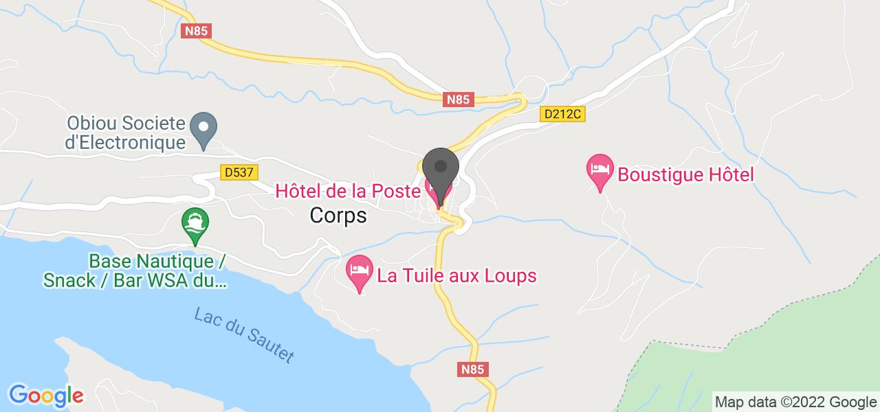 Mappa di accesso — Hôtel de la poste