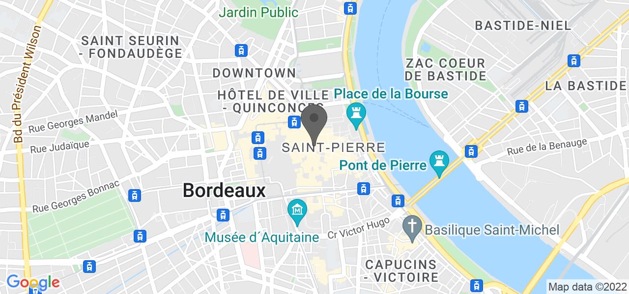 Plan d'accès — Le Taj Mahal Bordeaux