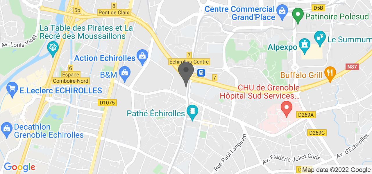 Plan d'accès — Les 3 Brasseurs Grenoble Echirolles