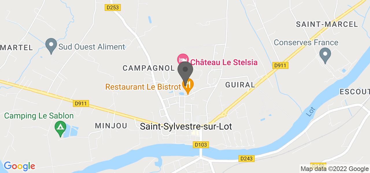 Plan d'accès — Château Le Stelsia Lot et Garonne