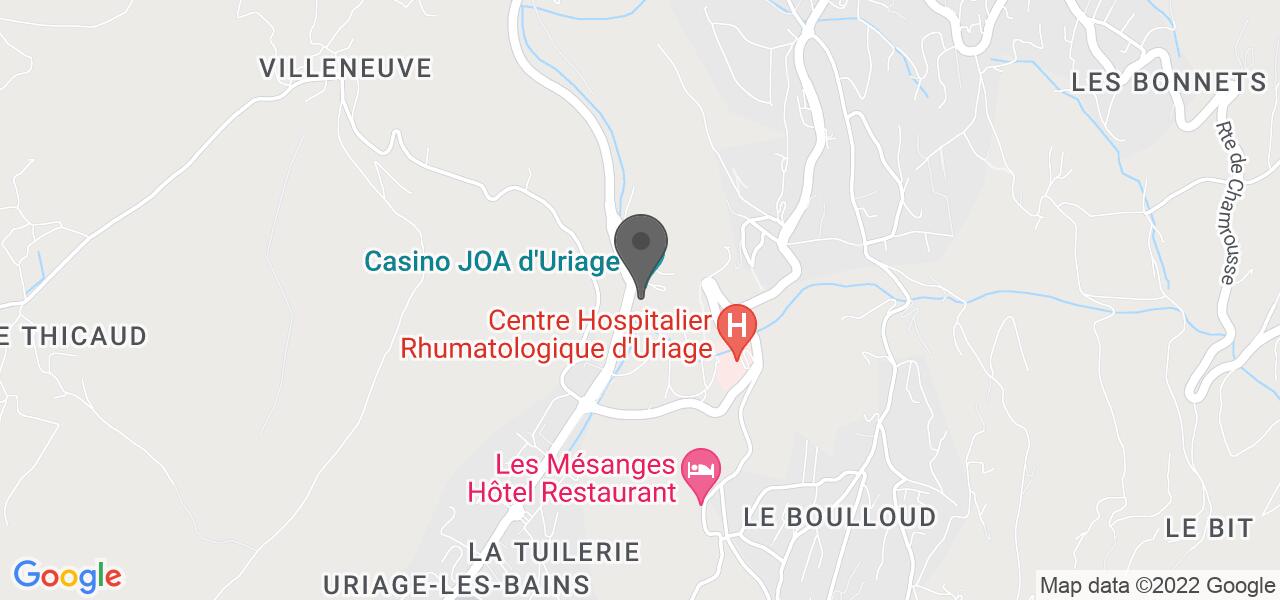Plan d'accès — La Table d'Uriage