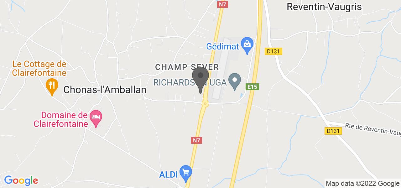 Plan d'accès — Relais 500 de Vienne