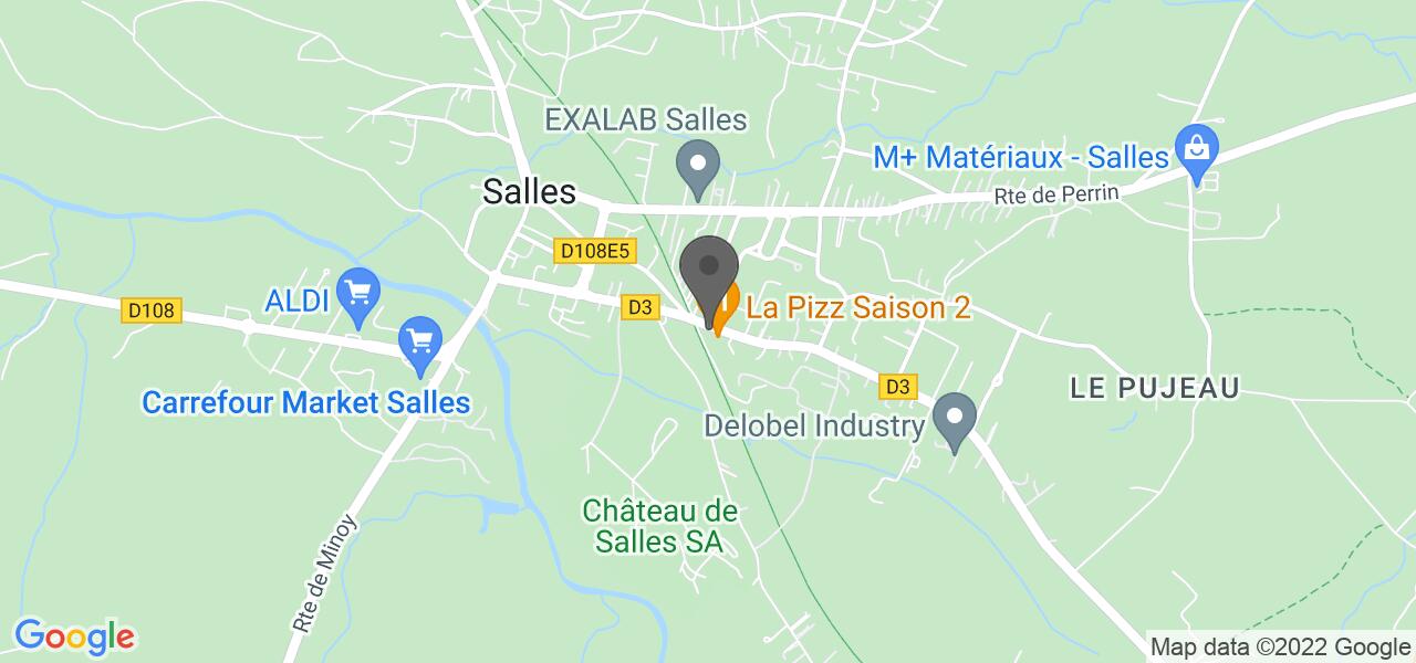 Plan d'accès — La Pizz